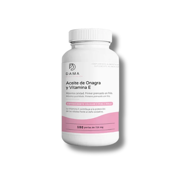 Aceite de onagra y vitamina E natural - 450 perlas - Herbora