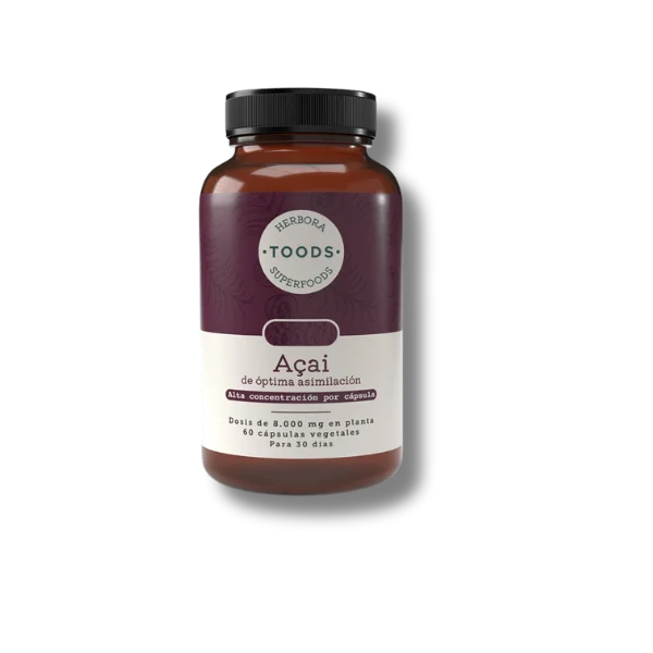 [8426494260010] Tood's Açai - 60 cápsulas vegetales - Herbora