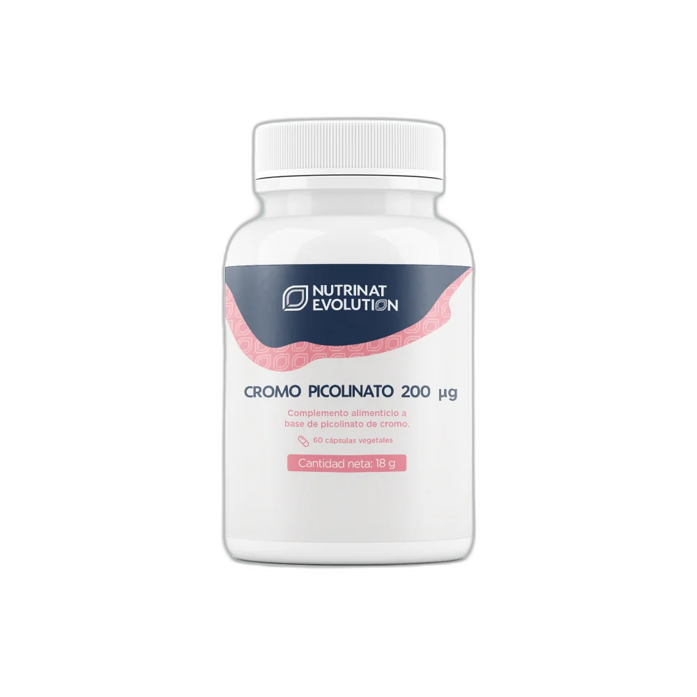 [8437010204180] Cromo Picolinato 200 Μg - 60 cápsulas vegetales - Nutrinat Evolution