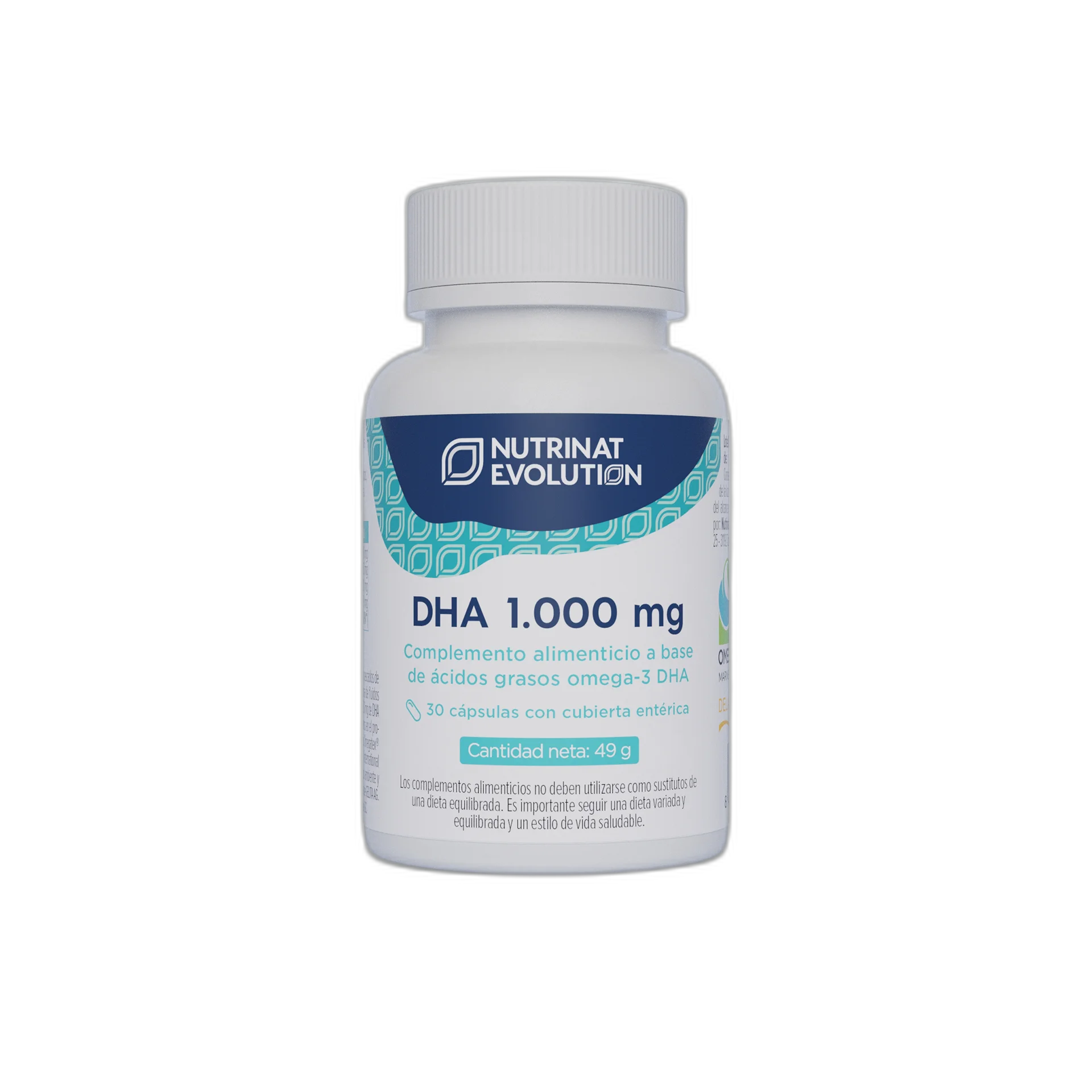 Dha 1000 mg    - 30 cápsulas  - Nutrinat Evolution