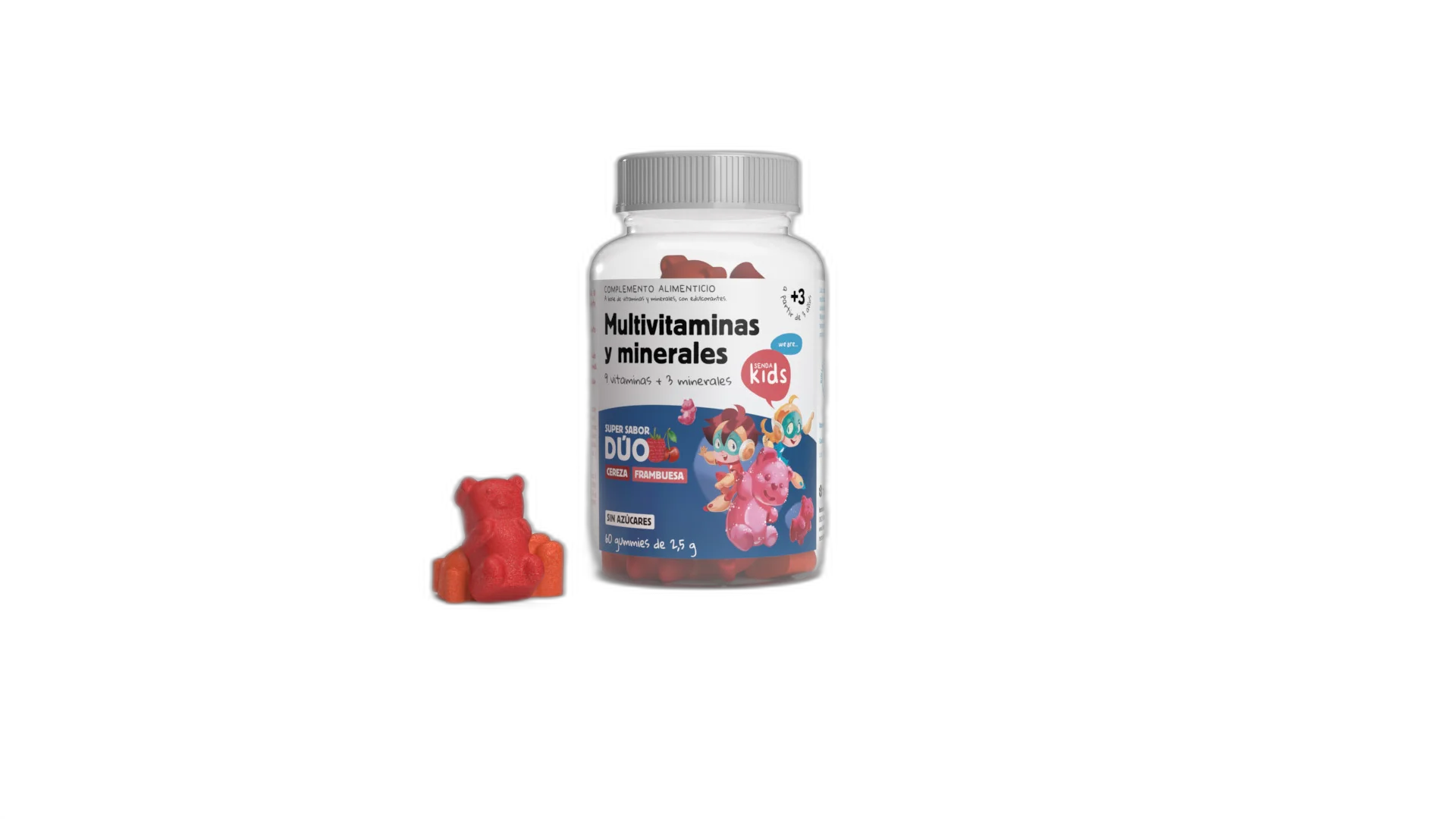 Gominolas multivitaminas y minerales - 60 gummies - Herbora