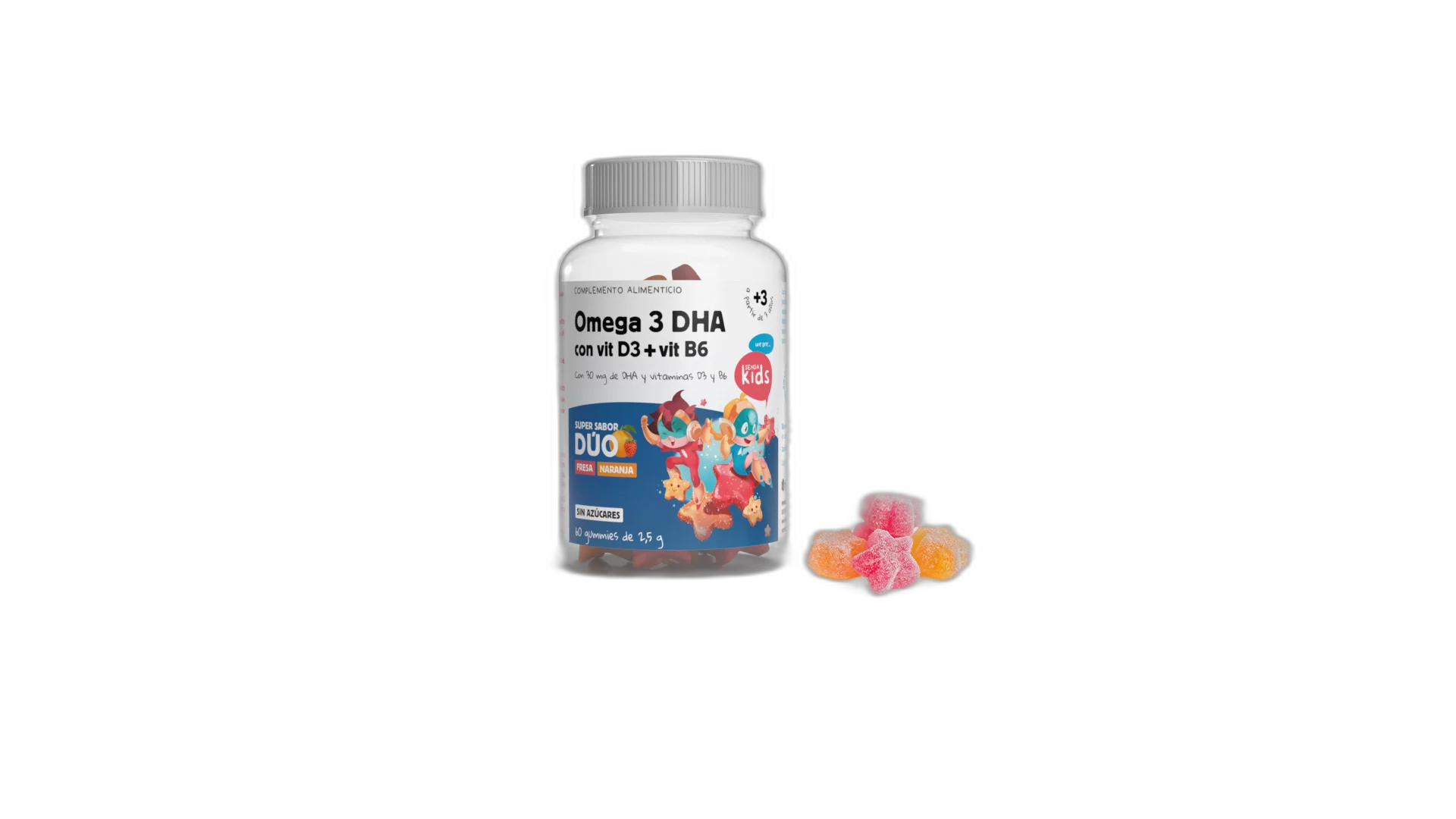 Gominolas omega 3 DHA - 60 gummies - Herbora
