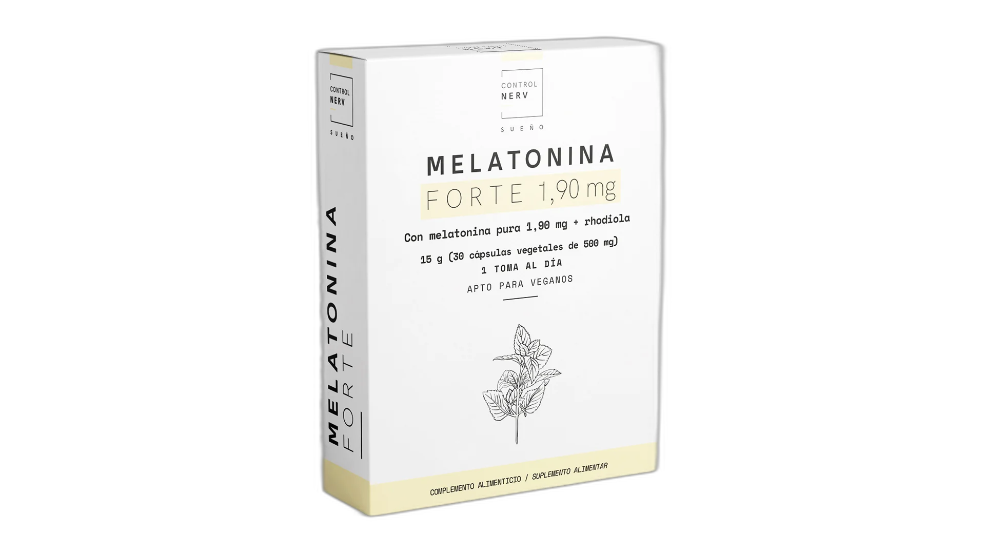 [8426494142040] Melatonina Forte 1,90 Mg - 30 cápsulas vegetales - Herbora